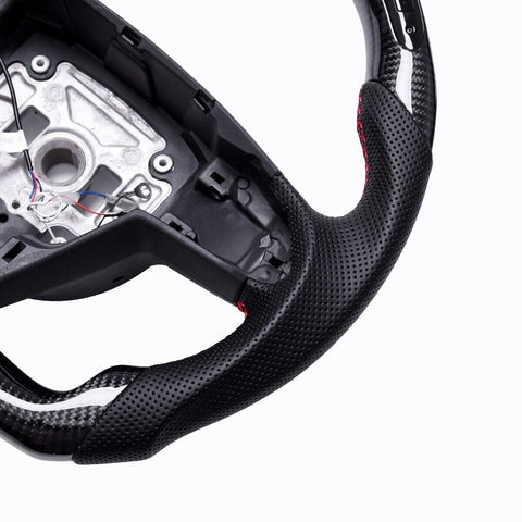 Revolve Carbon Fiber OEM LED Steering Wheel Tesla Model S 2012-2022 - revolvesteering