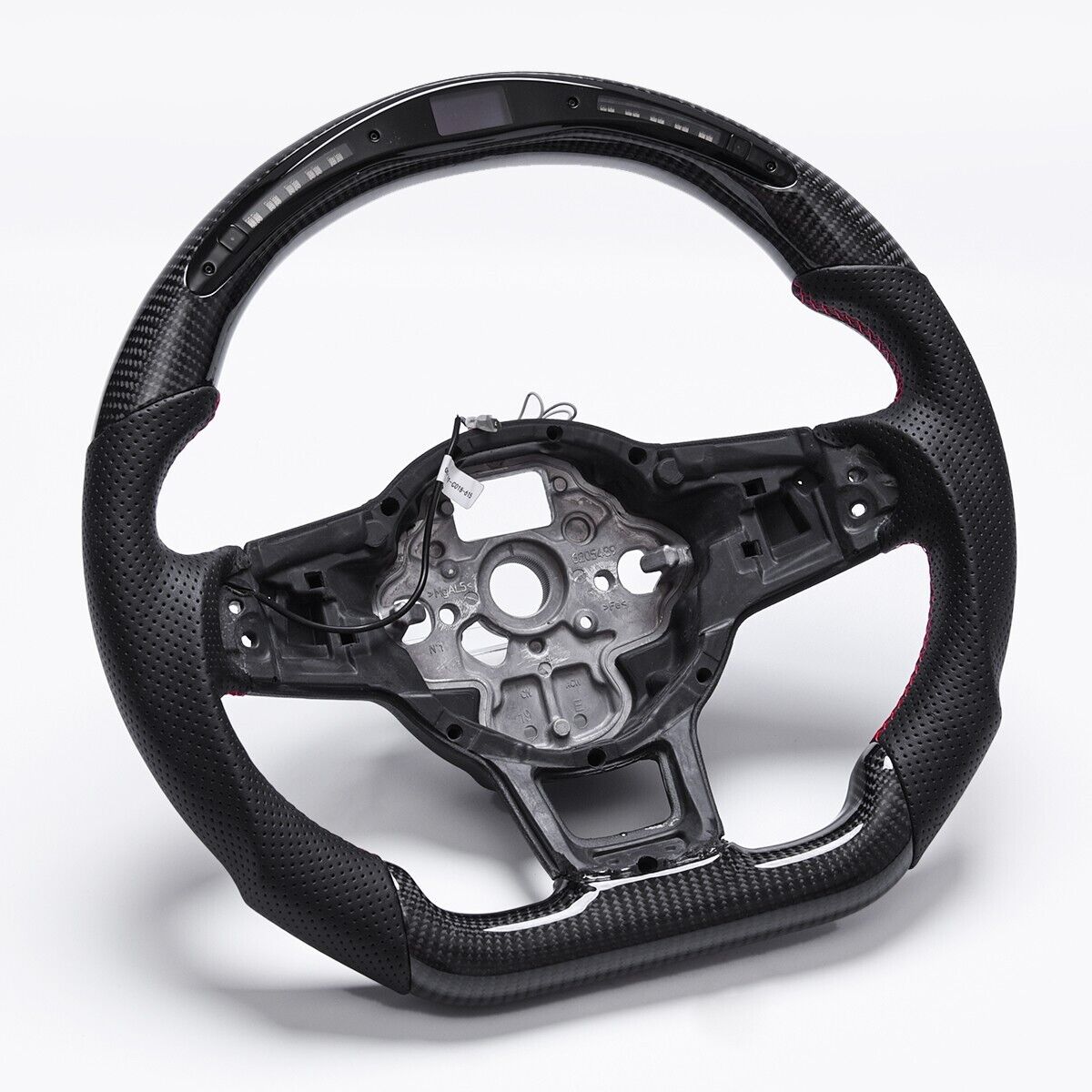 Revolve Carbon Fiber OEM LED Steering Wheel Volkswagen Golf 7 GTI R 2015-2017 - revolvesteering