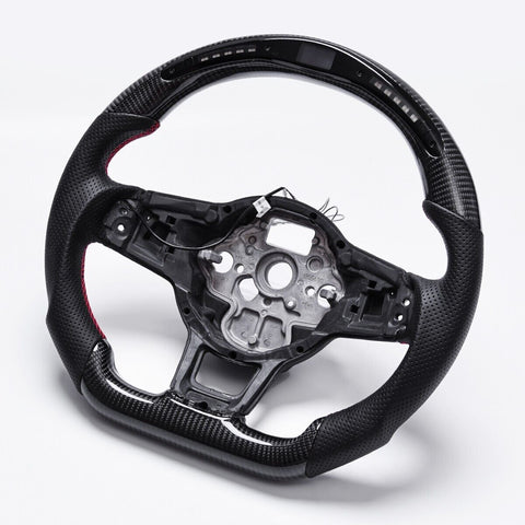 Revolve Carbon Fiber OEM LED Steering Wheel Volkswagen Golf 7 GTI R 2015-2017 - revolvesteering