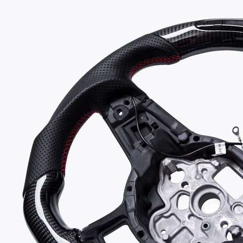 Revolve Carbon Fiber OEM LED Steering Wheel Volkswagen Golf 7 GTI R 2015-2017 - revolvesteering