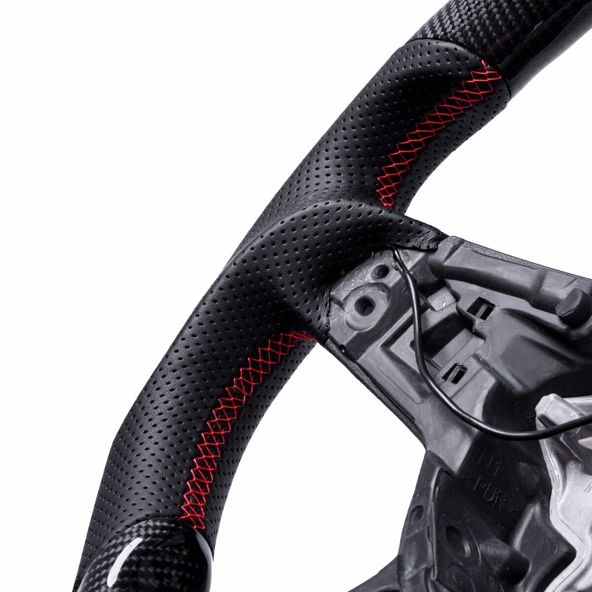 Revolve Carbon Fiber OEM LED Steering Wheel Volkswagen Golf 7 GTI R 2015-2017 - revolvesteering