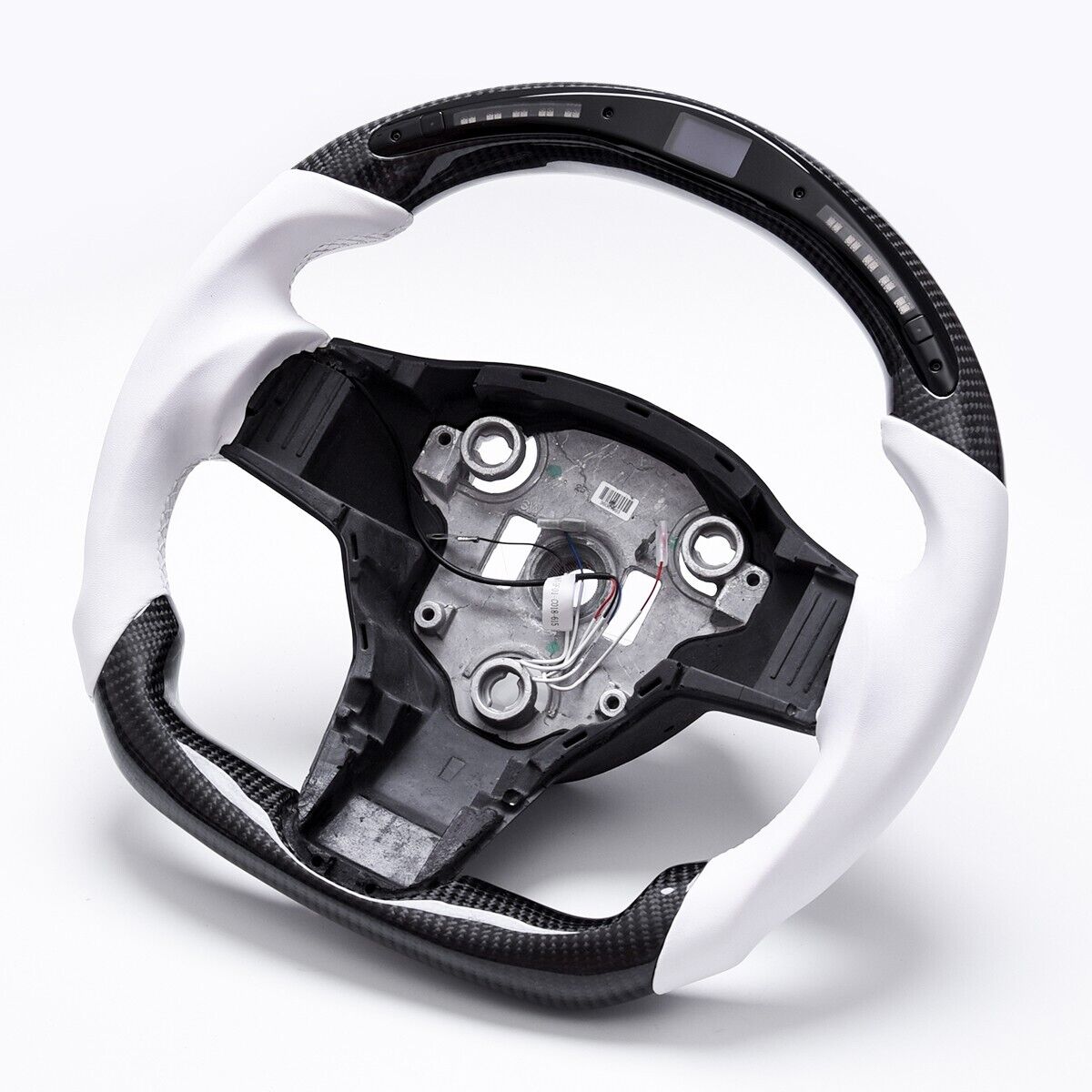 Revolve Carbon Fiber LED OEM Yoke Steering Wheel Tesla Model 3 2017-2023 - revolvesteering