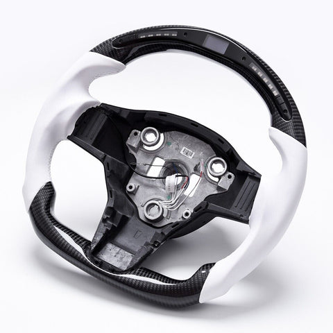 Revolve Carbon Fiber LED OEM Yoke Steering Wheel Tesla Model 3 2017-2023 - revolvesteering