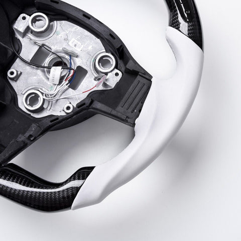 Revolve Carbon Fiber LED OEM Yoke Steering Wheel Tesla Model 3 2017-2023 - revolvesteering