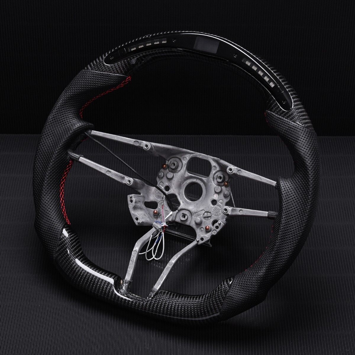 Revolve LED Carbon Fiber OEM Steering Wheel Porsche 991.2 / 718 / Cayenne 958.2 / Panamera 971 / Macan / 911 2014-2017 - revolvesteering