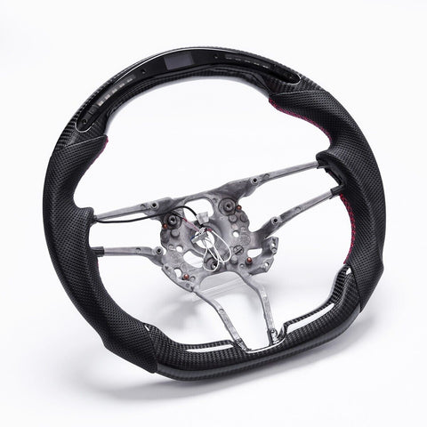 Revolve LED Carbon Fiber OEM Steering Wheel Porsche 991.2 / 718 / Cayenne 958.2 / Panamera 971 / Macan / 911 2014-2017 - revolvesteering