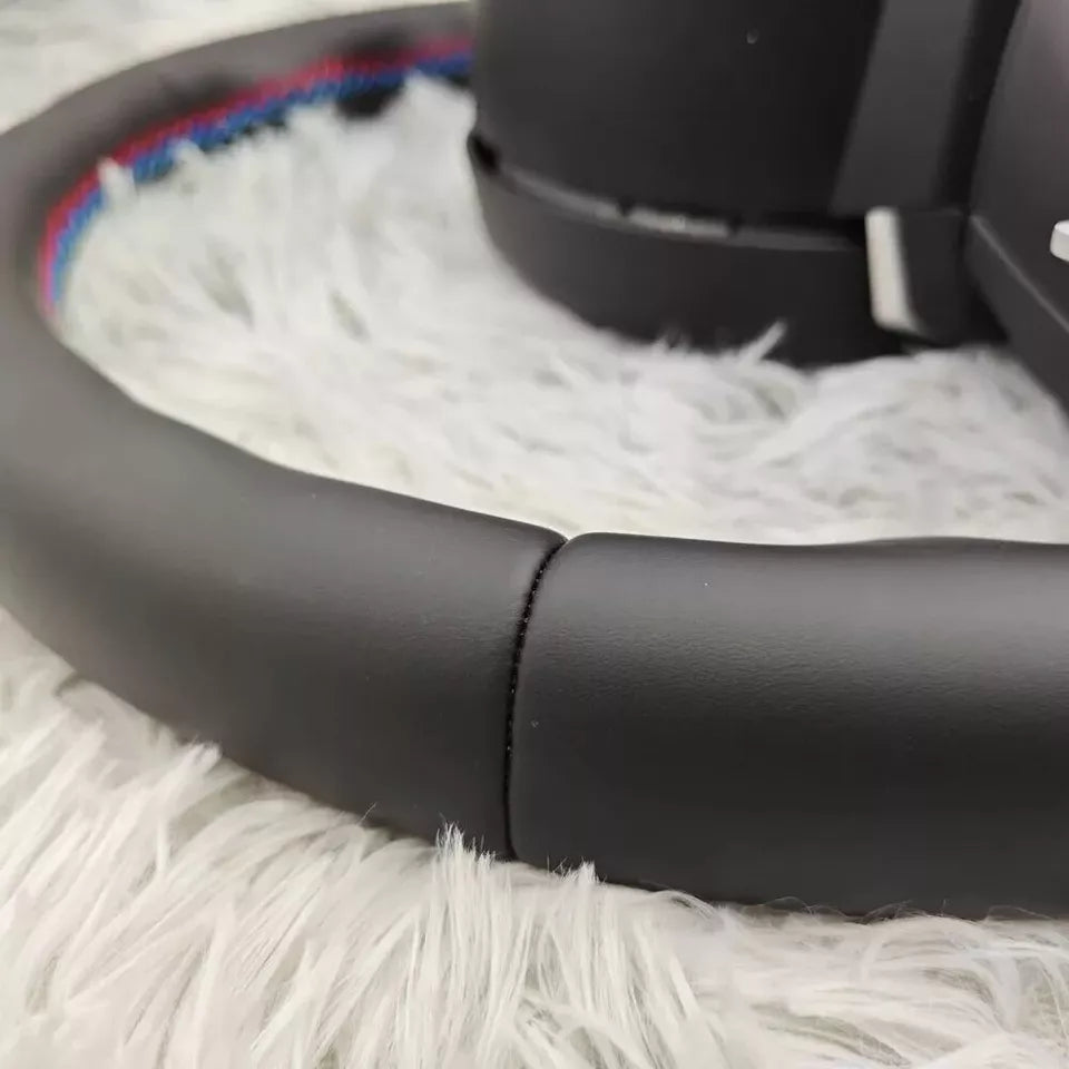 Real Nappa Leather M-Sport Steering Wheel W/heated BMW F06 F07 F10 F11 F12 F13 F01 F02 F03 5 6 7 F-Serie Upgraded Whole Set Steering Wheel - revolvesteering